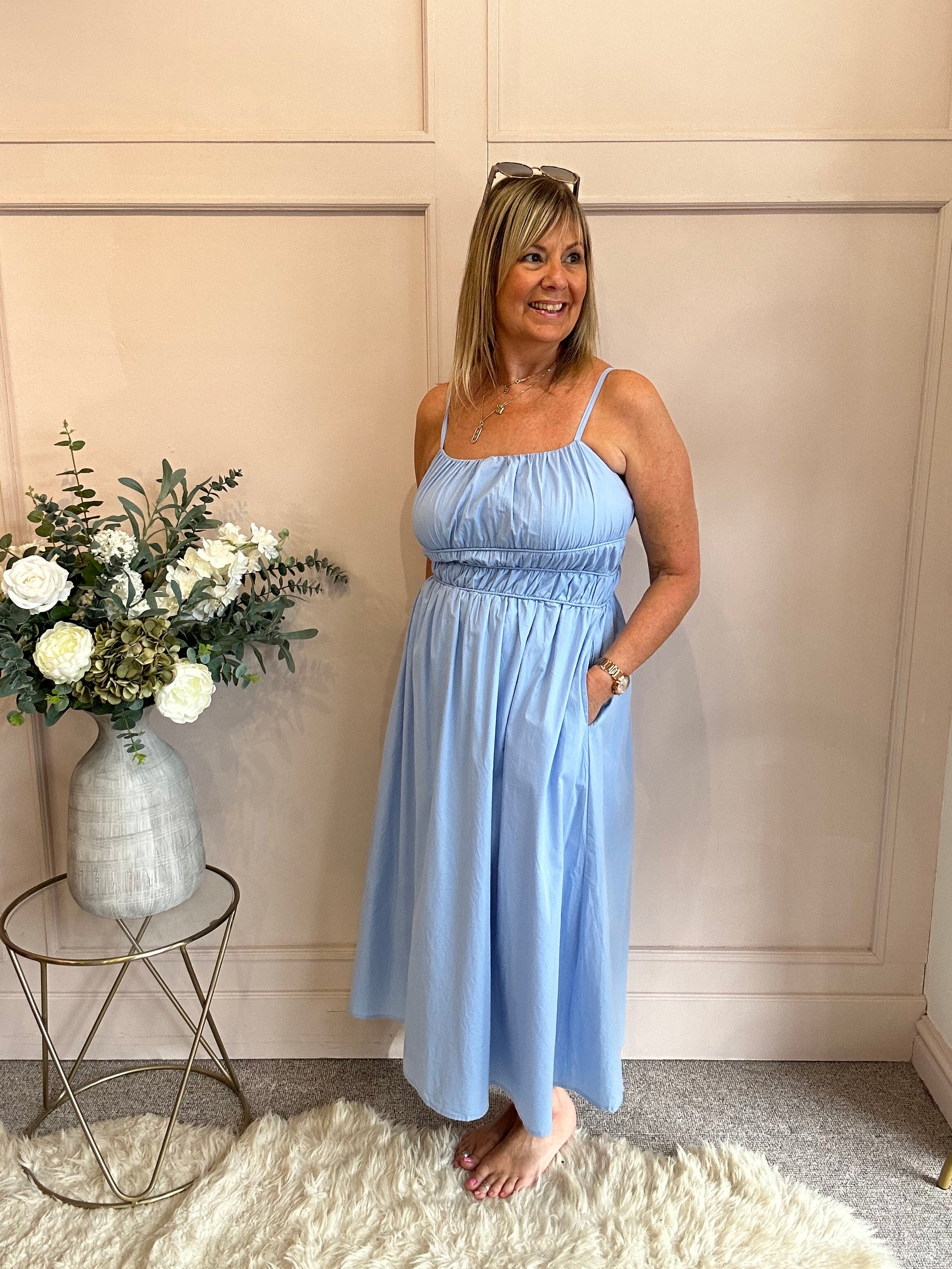 Midi Dress - Blue