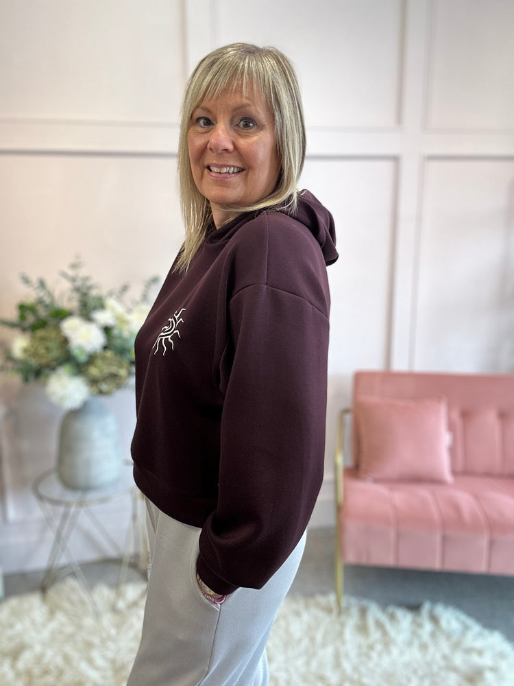 Little Sundial Hoody  - Aubergine - Wardrobe By Simone