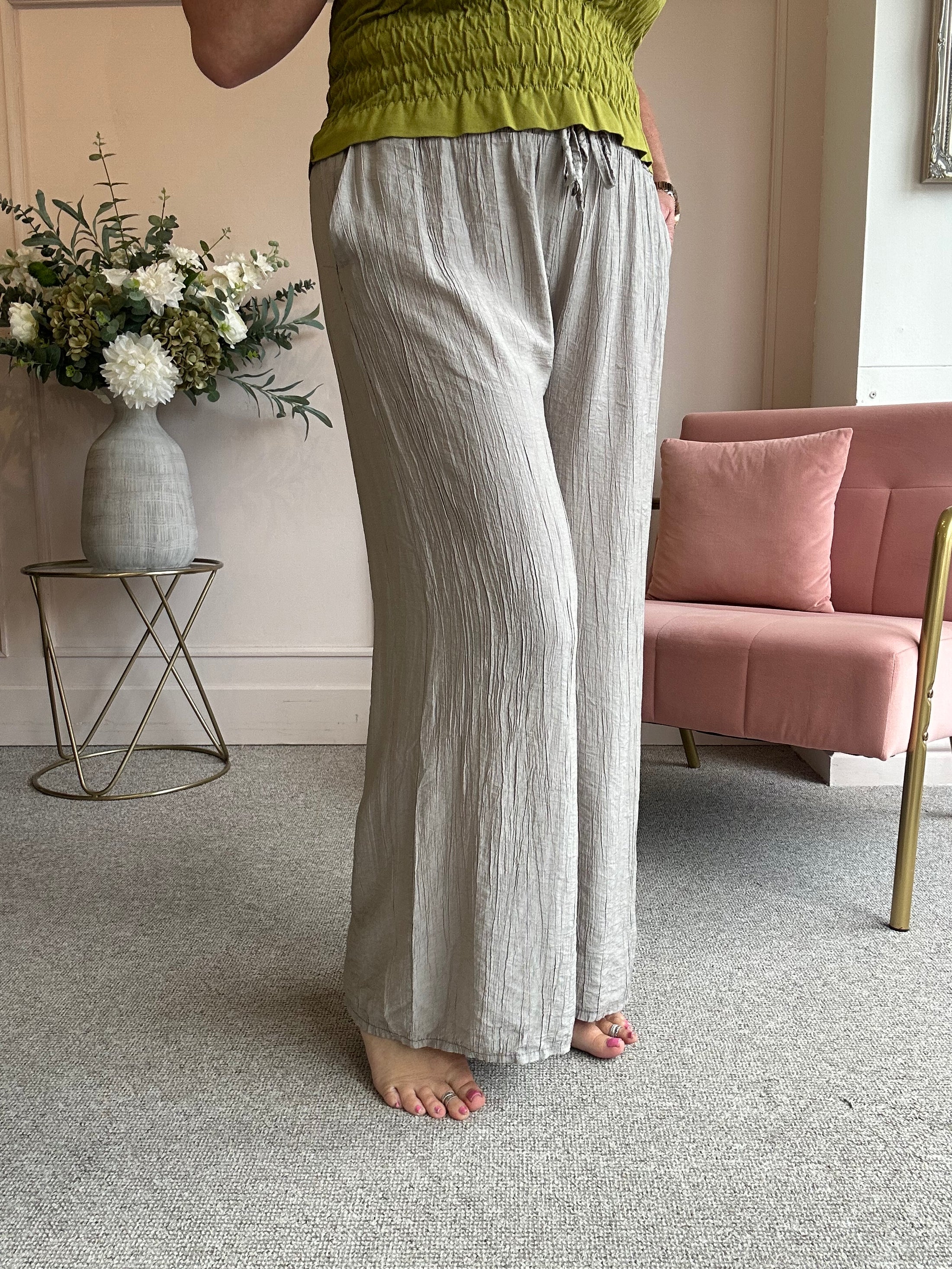 Relaxed Wide Pant - Taupe