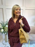 Load image into Gallery viewer, Zip Soft Jumper - Burgundy
