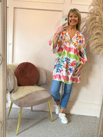 Floral Mix Tunic - Pinks
