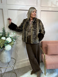 Load image into Gallery viewer, Bambi Mandarin Collar Jacket  - Brown/Cream
