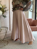Load image into Gallery viewer, Deep Elasticated Waist Wide Pant - Dusky Pink
