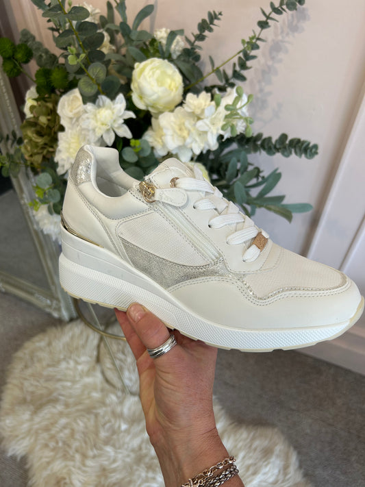 Dallas Trainer - White - Wardrobe By Simone