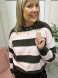 Load image into Gallery viewer, Bold Stripe Jumper - Brown/Pink
