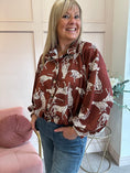 Load image into Gallery viewer, Leopard Jacket/Shirt - Rust - Wardrobe By Simone
