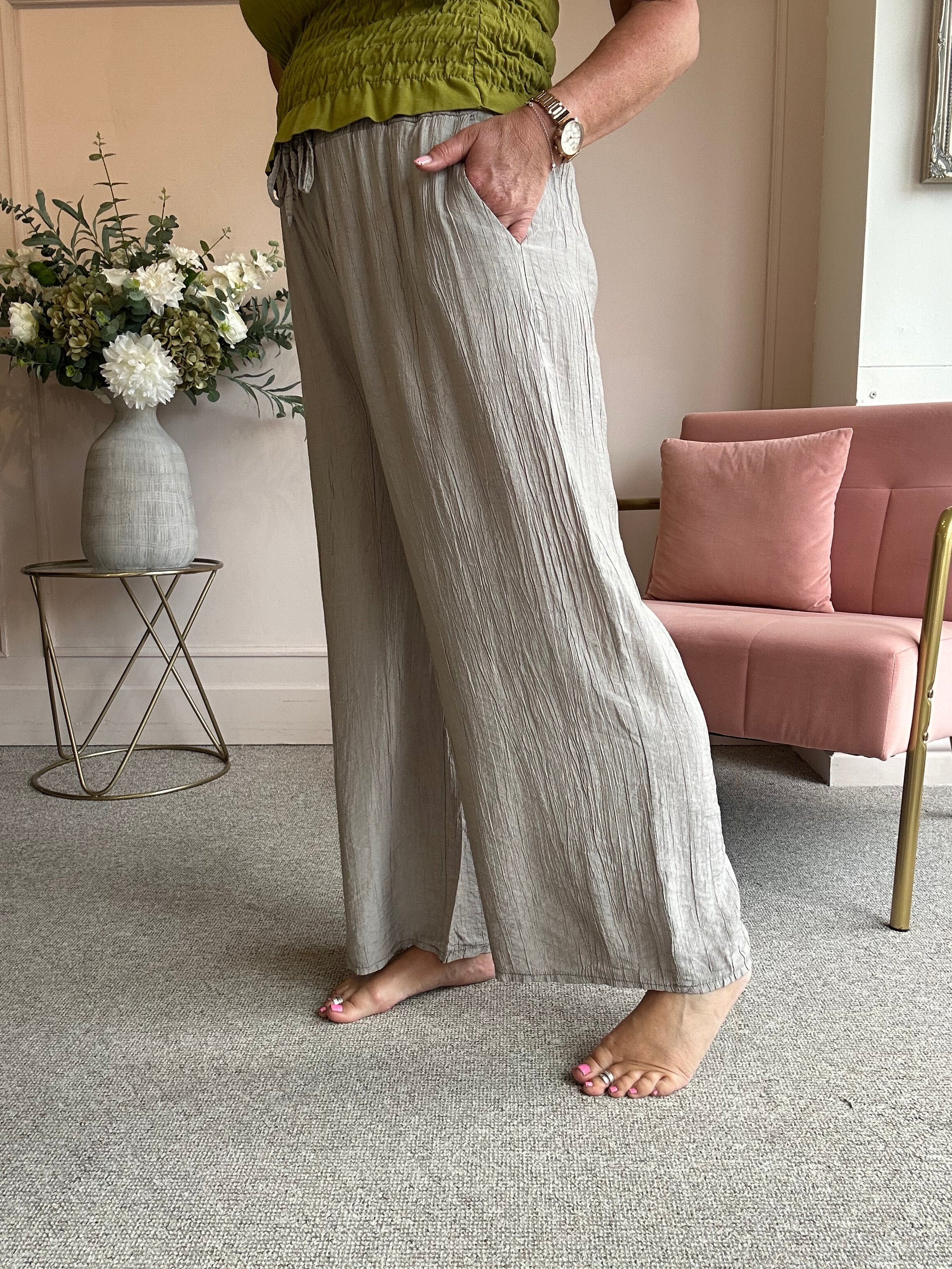 Relaxed Wide Pant - Taupe