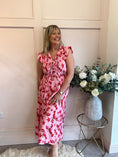 Load image into Gallery viewer, Dare to Lobster Maxi Dress - Pink/Red
