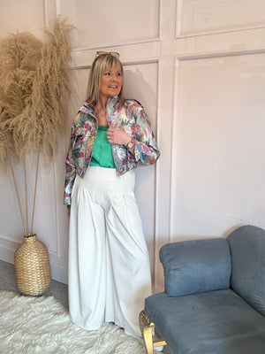 Glam Exotic Bird Design Jacket - Mixed