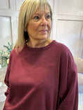 Load image into Gallery viewer, Bonjour Sweatshirt  - Damson
