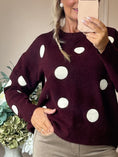 Load image into Gallery viewer, Spot Jumper - Burgundy/Cream
