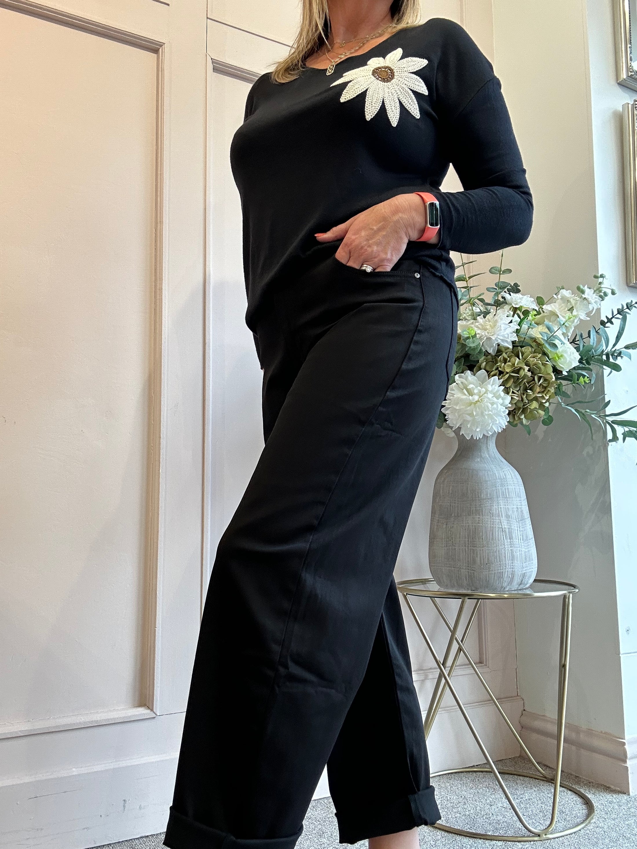 Balloon Style Jean - Black