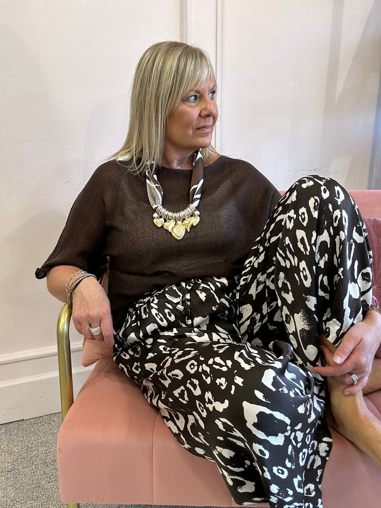 Little Knitted Jumper - Brown