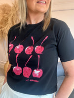 Cherry Gems T Shirt - Black