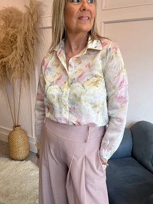 Floral Bloom Shirt - Golden Yellow