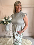 Load image into Gallery viewer, Cute Peplum Top  - Taupe - Wardrobe By Simone
