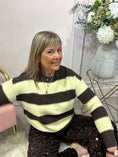 Load image into Gallery viewer, Bold Stripe Jumper - Brown/Yellow

