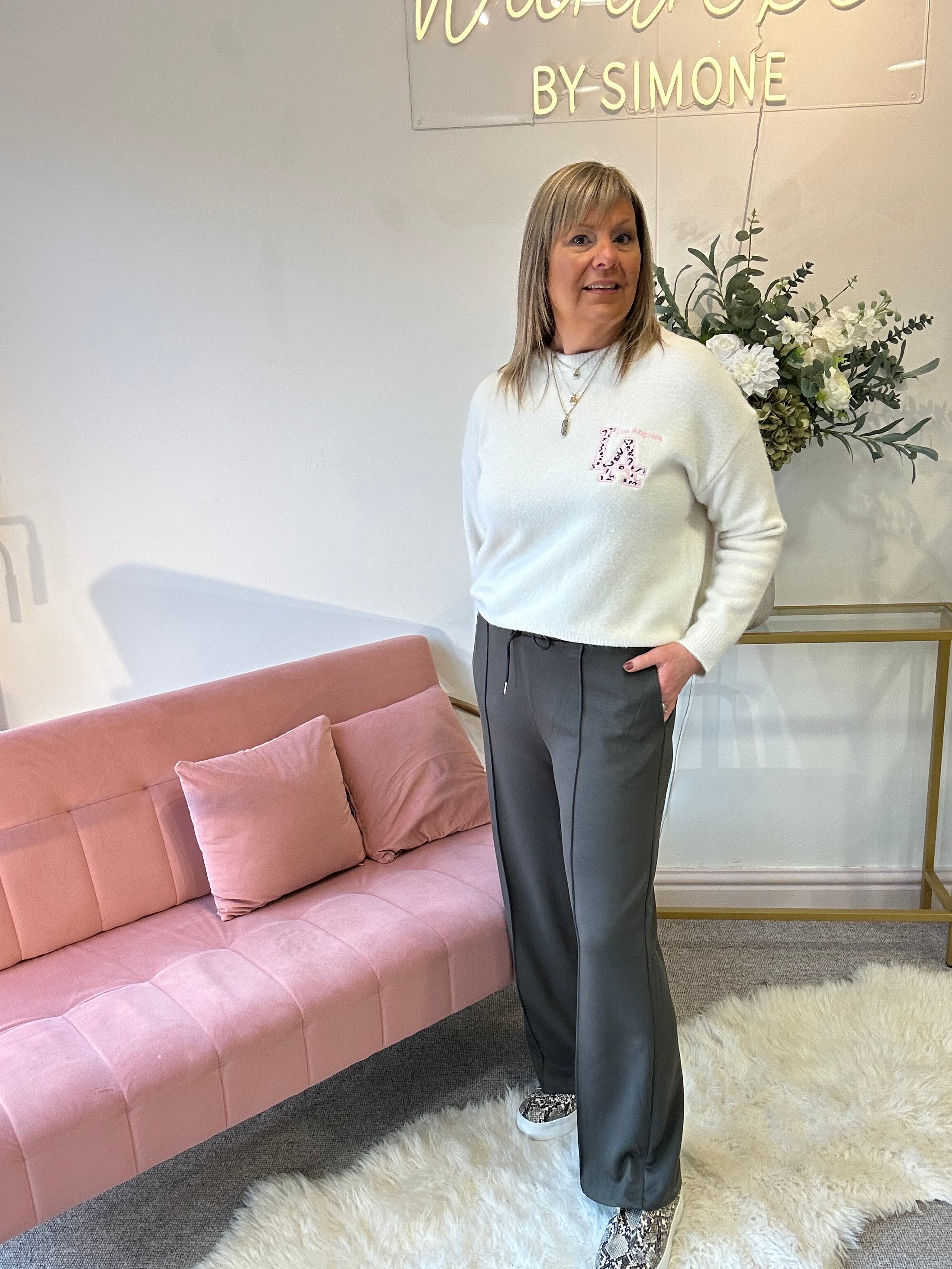 Comfy Lounge Pant - Khaki - Wardrobe By Simone