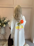 Load image into Gallery viewer, Soleil Embroidered Maxi Shirt  - White - Wardrobe By Simone
