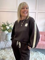 Little Smile Sweatshirt  - Chocolate - Wardrobe By Simone
