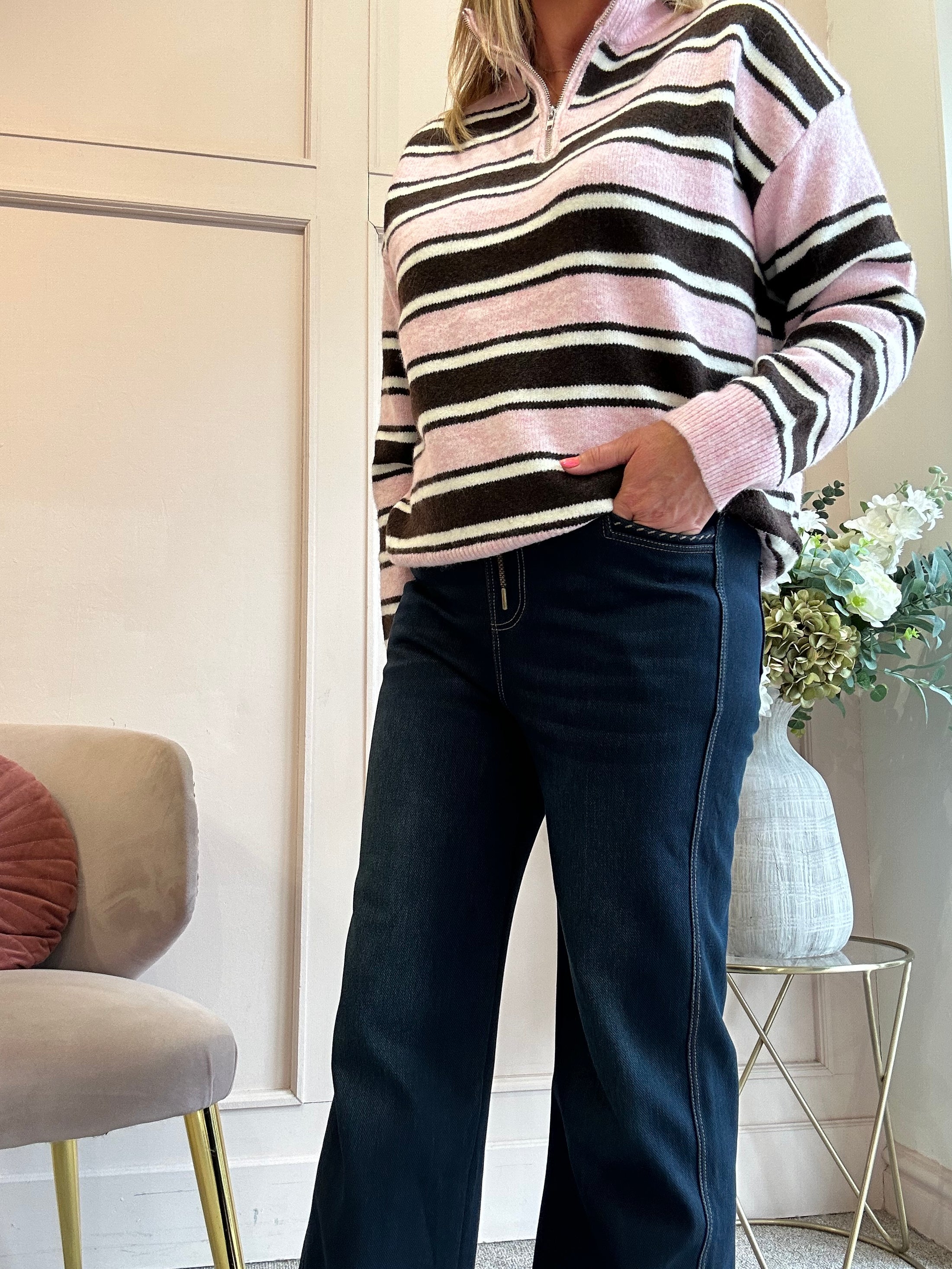 Jean Style Lounge Pant - Blue