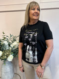 Load image into Gallery viewer, Live In The Moment T-Shirt - Black - Wardrobe By Simone
