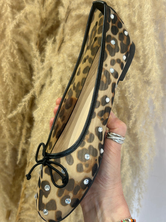 Leopard With Sparkle Cute Pump - Leopard - Wardrobe By Simone