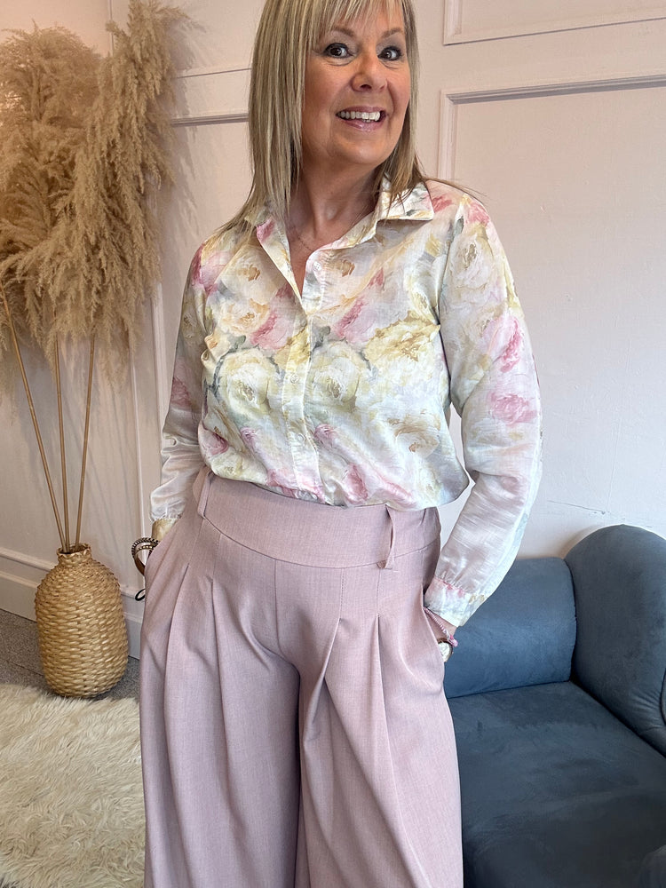 Floral Bloom Shirt - Golden Yellow