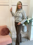 Load image into Gallery viewer, Military Lounge Jacket - Taupe - Wardrobe By Simone
