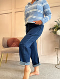 Load image into Gallery viewer, Barrel Leg Jeans - Blue
