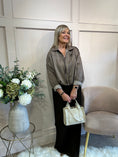 Load image into Gallery viewer, Suedette Zipped Jacket - Taupe
