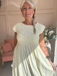 Load image into Gallery viewer, Ditsy Dress - Lemon/White - Wardrobe By Simone
