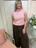 Load image into Gallery viewer, Roll Neck Cosy Tank Jumper - Pale Pink
