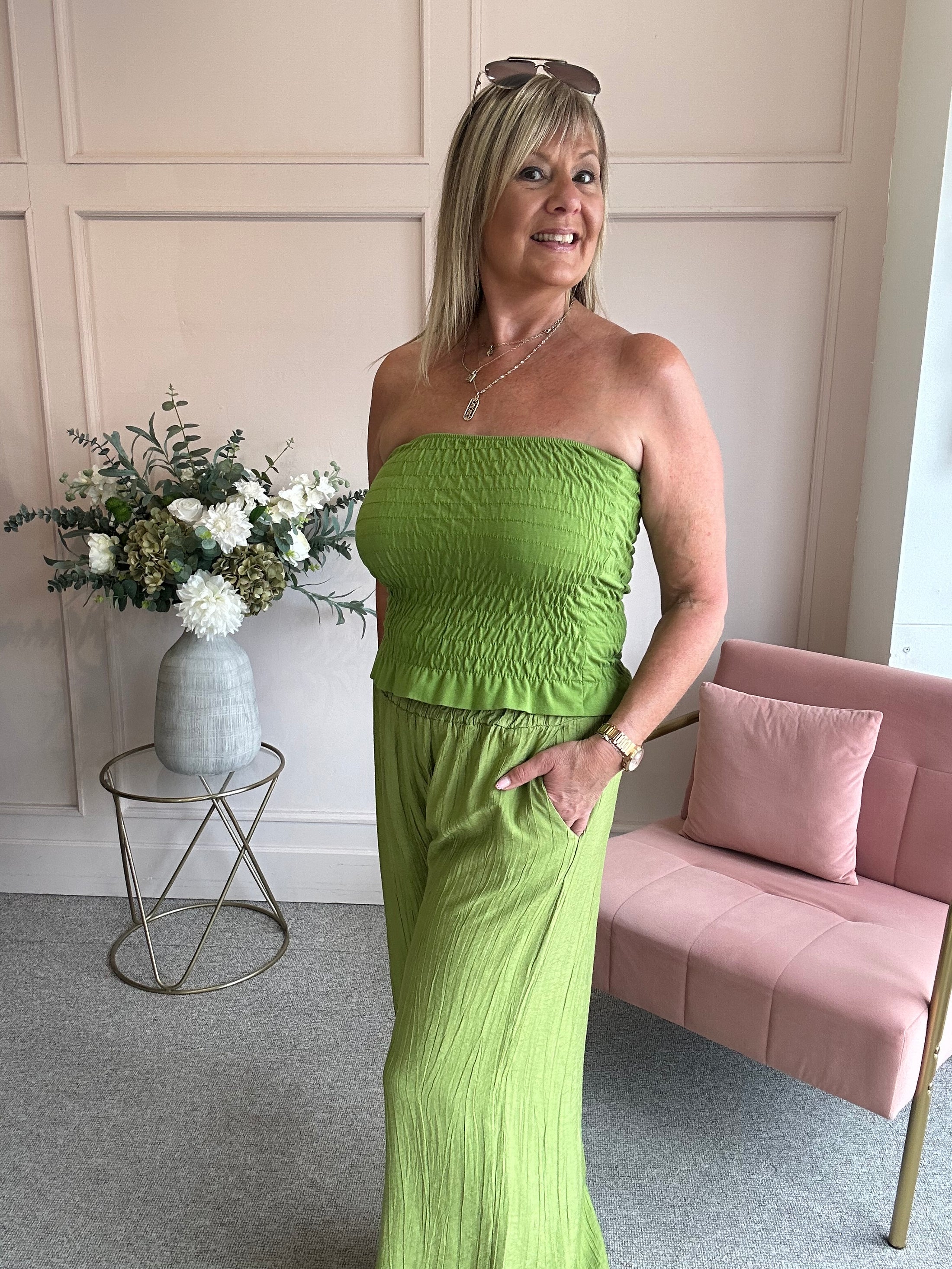 Bandeau Top  - Lime Green