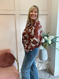Load image into Gallery viewer, Leopard Jacket/Shirt - Rust - Wardrobe By Simone
