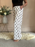 Load image into Gallery viewer, Polka Dot Trouser - Beige/Brown One size - Wardrobe By Simone
