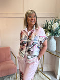 Load image into Gallery viewer, Vienna Scene Shirt & Pant Set - Pink/Mix - Wardrobe By Simone
