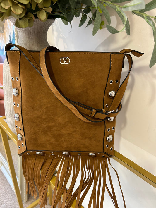 Fringed Tassel Bag - Tan Brown