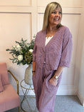 Load image into Gallery viewer, Gingham Little Jacket & Pants Set - Cherry/Pale Pink

