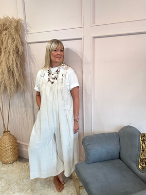 Fun dungarees - Beige