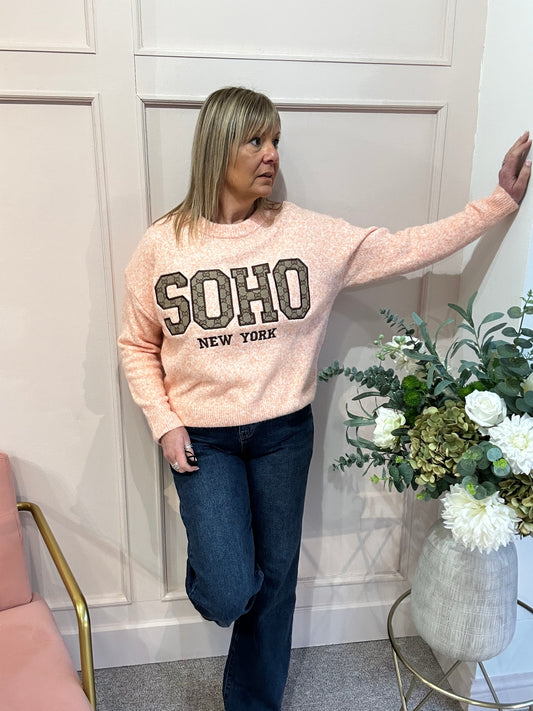 SOHO Jumper - Peachy Coral