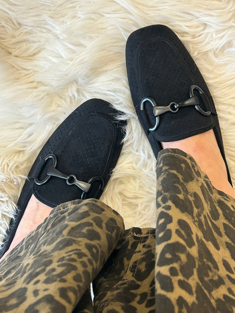 Chain Detail On Loafer - Black - Wardrobe By Simone