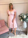 Load image into Gallery viewer, Vibes Of Summer Midi Dress - Soft Pink - Wardrobe By Simone
