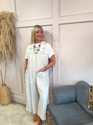 Fun dungarees - Beige