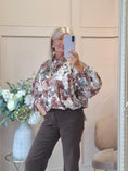 Load image into Gallery viewer, Floral Print Shirt/Jacket - Browns/Burgundy
