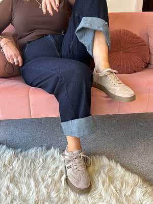 Trainer - Beige/Leopard