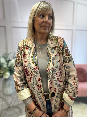 Paisley Blazer - Multi Colour