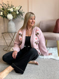 Load image into Gallery viewer, Pretty Flowers Cardigan - Dusky Pink
