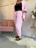 Load image into Gallery viewer, Blazer Oversized And Pant - Sugar Pink - Wardrobe By Simone
