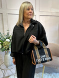 Load image into Gallery viewer, Suedette Zipped Jacket - Black
